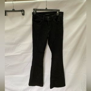 Black denim flares